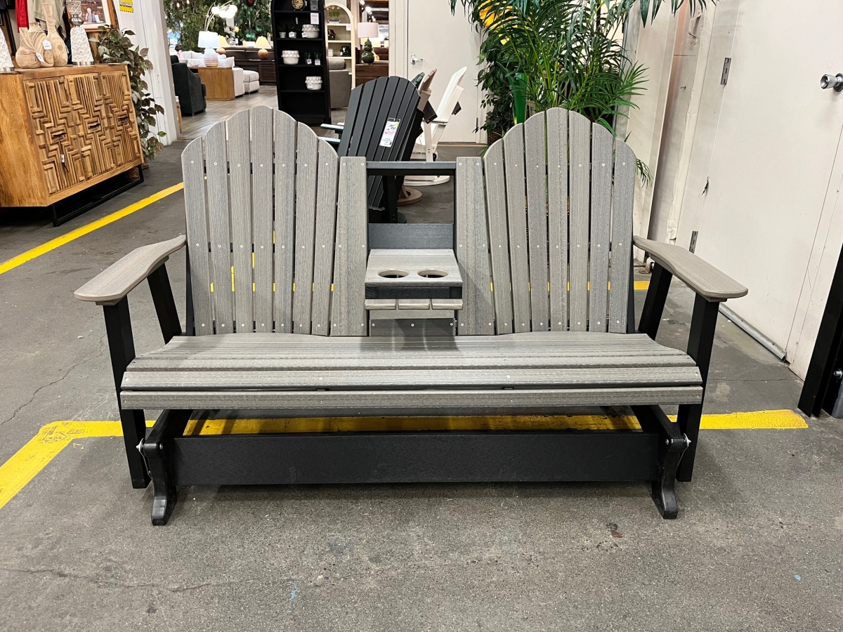 Columbia Coastal/Black Glider Chair w/ Console