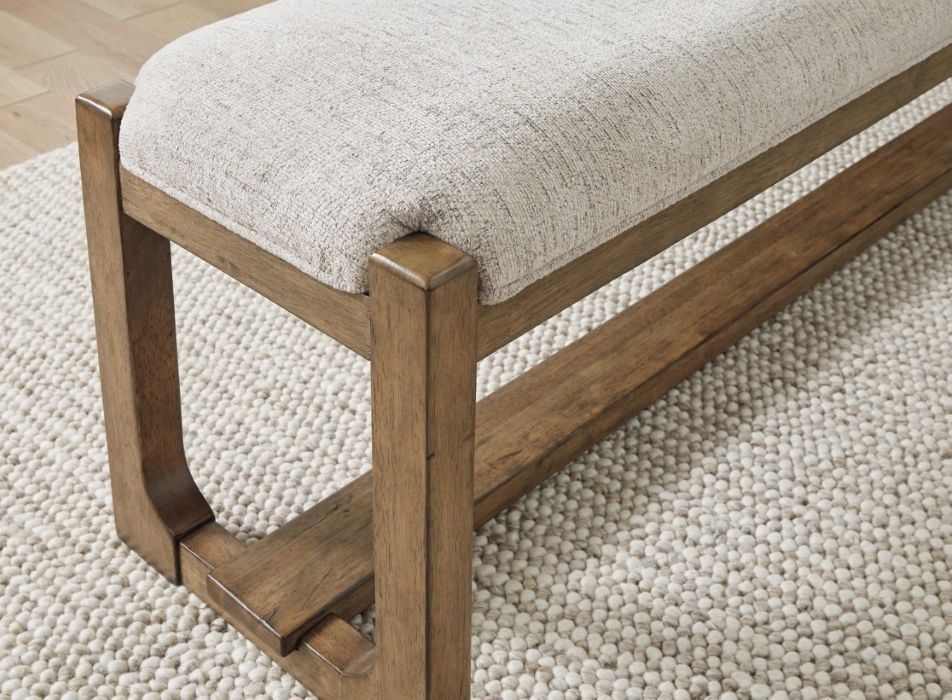 Cabalynn Large Upholstered Dining Bench