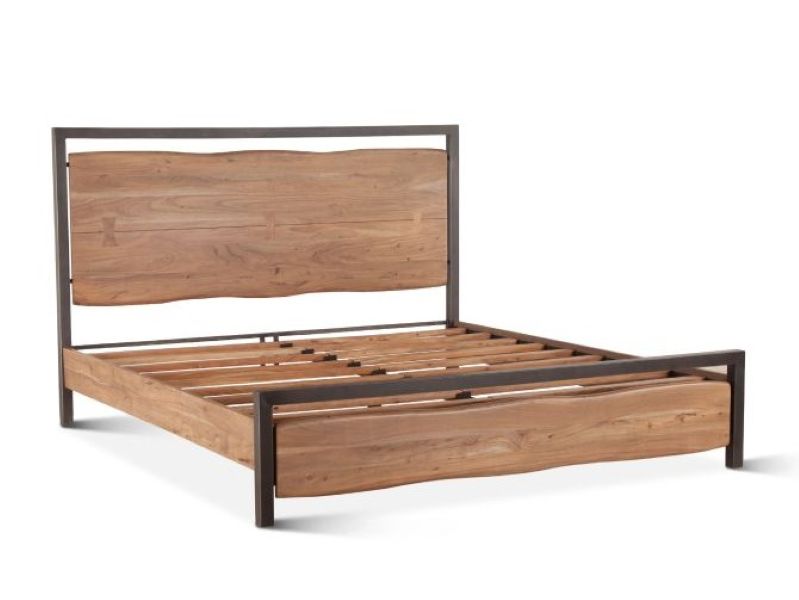 Aspen Bed in Smoked Acacia