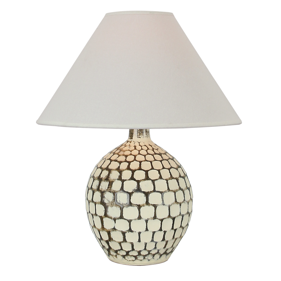 Hydrocal Stone Rock Table Lamp