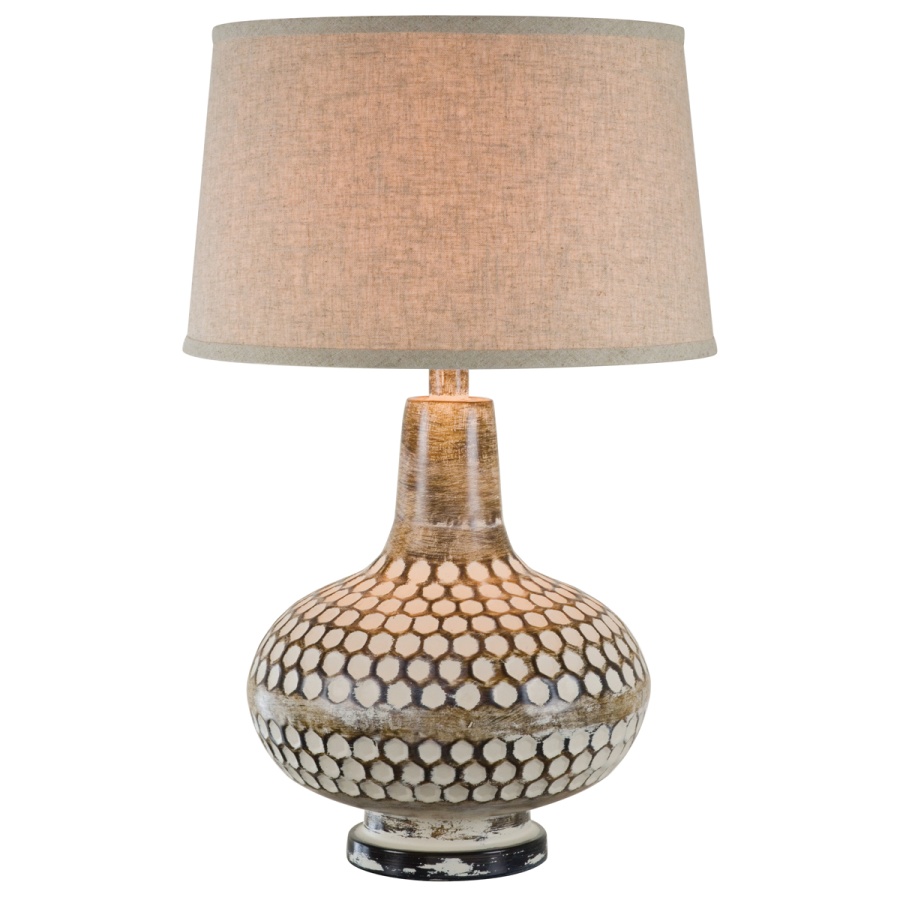 Hydrocal Rust Wash Table Lamp