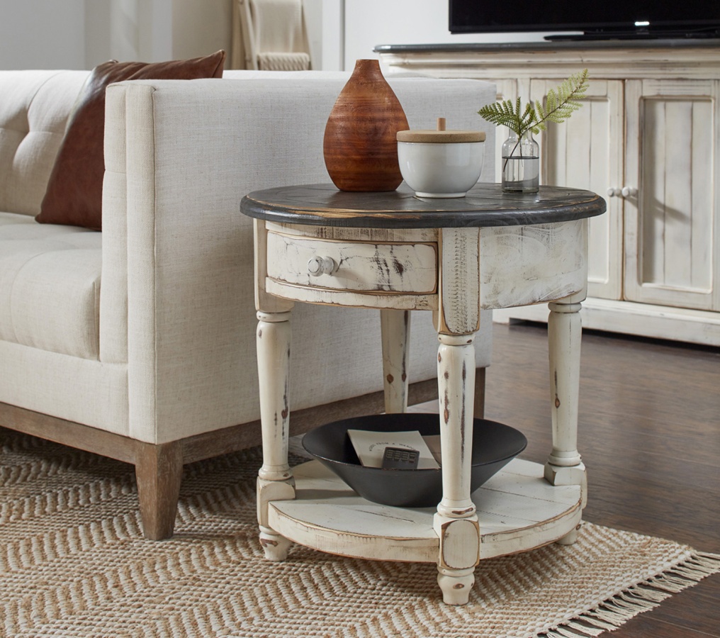 Hinsdale Cottonwood Round End Table