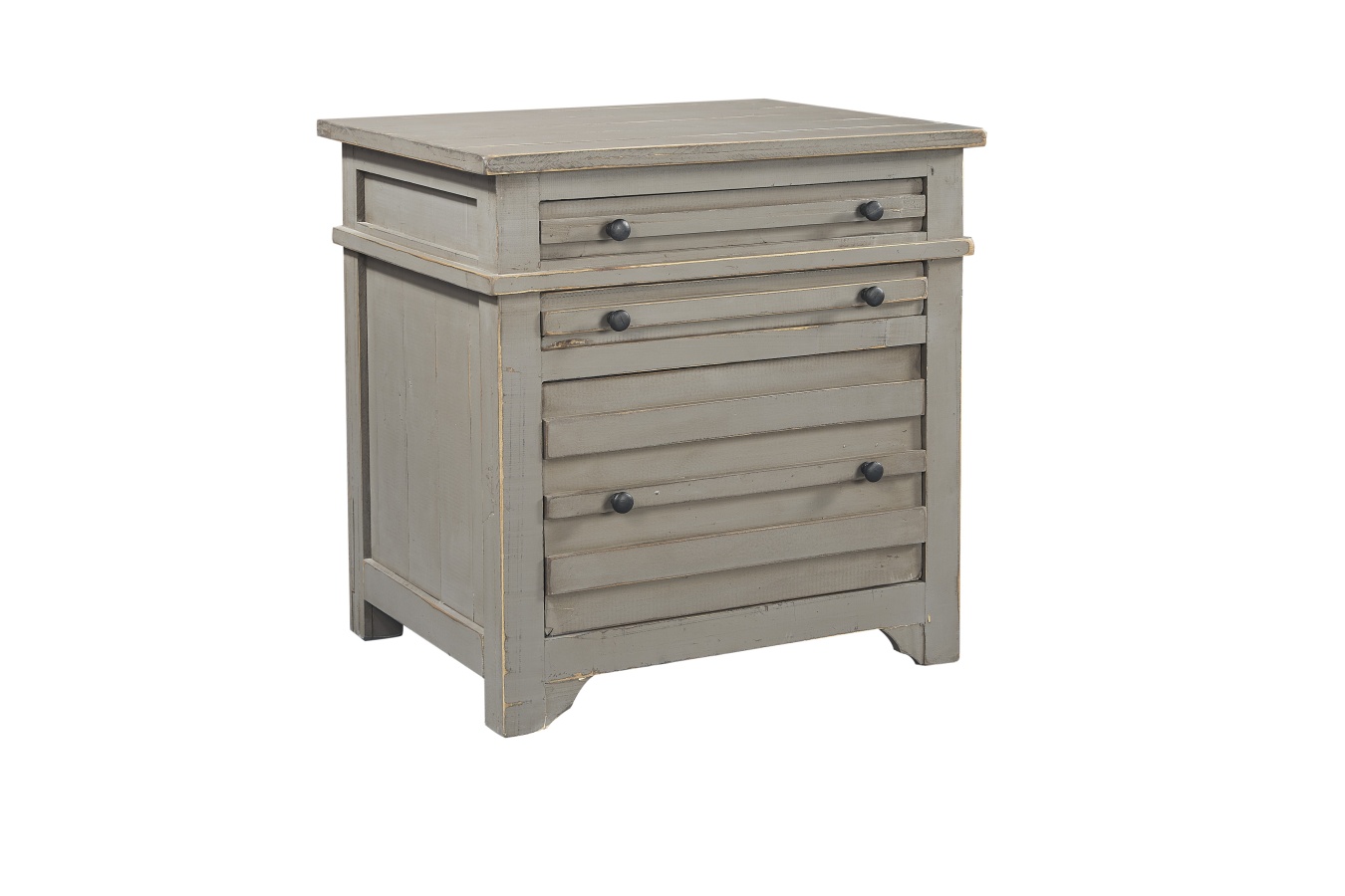 Reeds Farm Weathered Grey Filing Cabinet