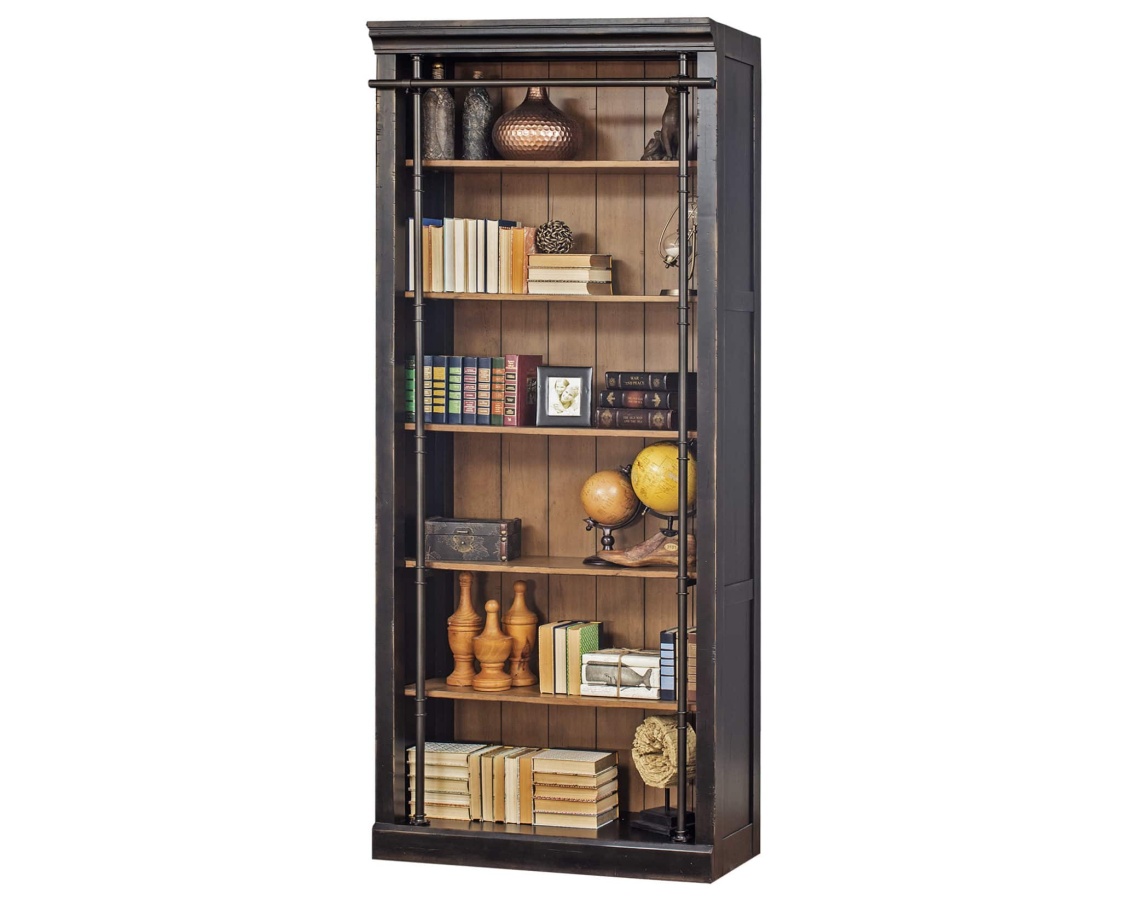 Toulouse Aged Ebony 94" Tall Bookcase