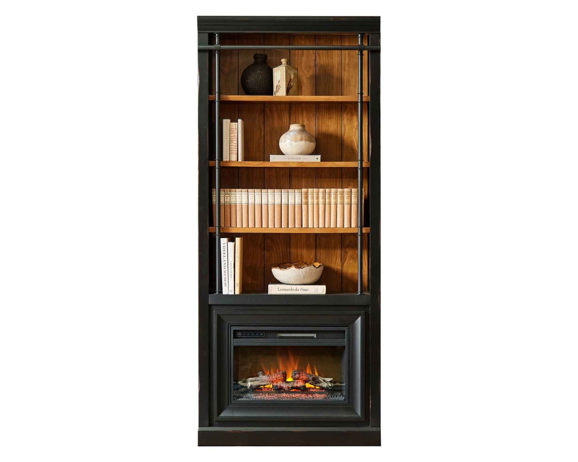 Toulouse 94" Fireplace Bookcase