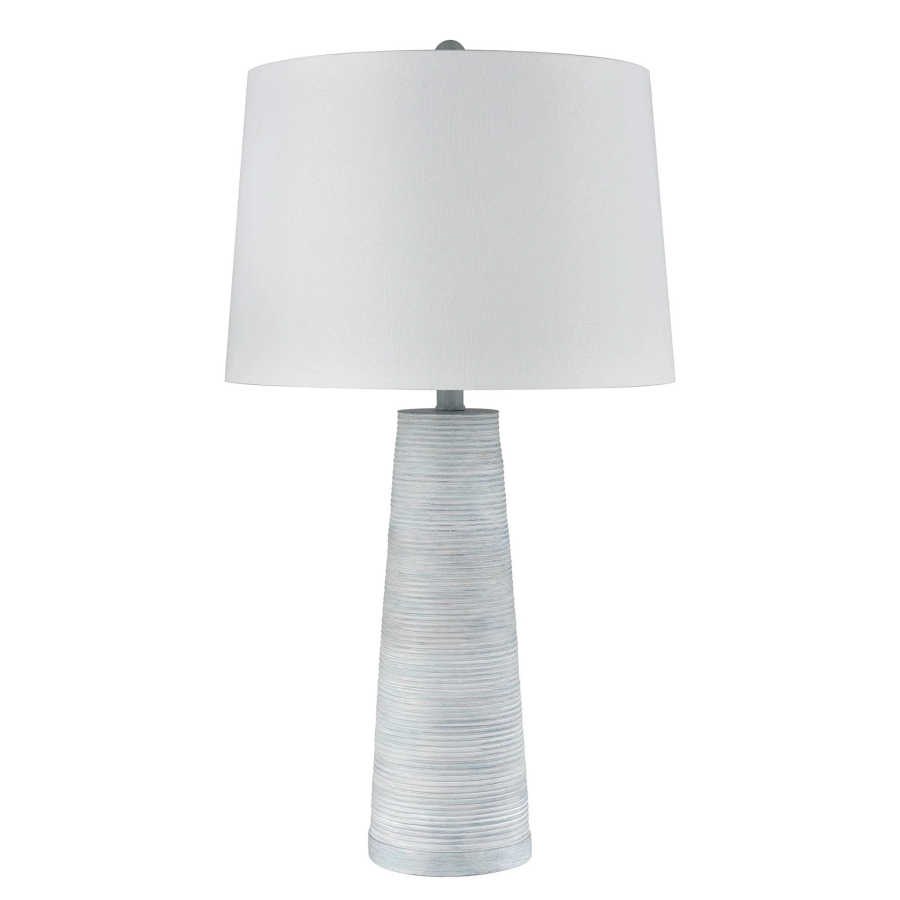 Sky Blue Washed Cone Table Lamp