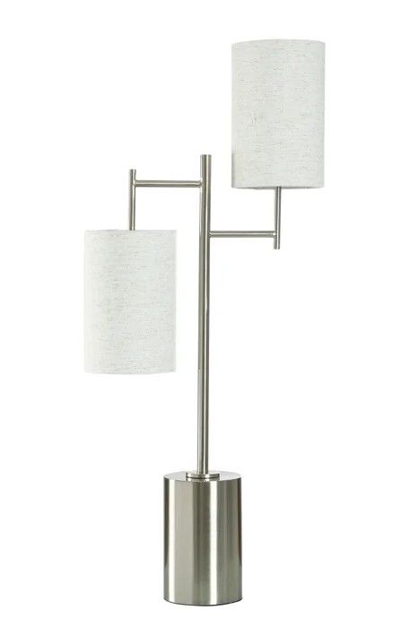 Brushed Steel Table Lamp