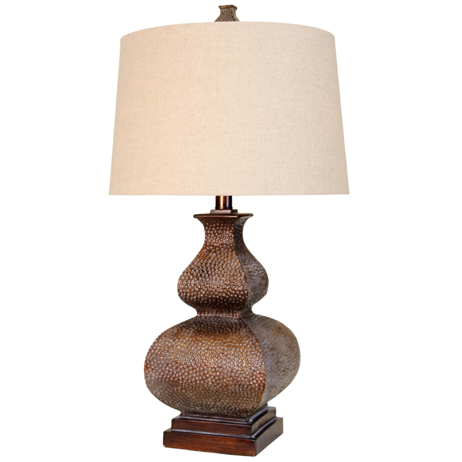 Hammered Bronze Table Lamp