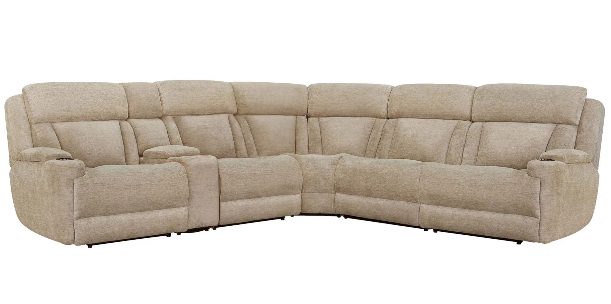 Dalton 6Pc Power Sectional - Lucky Fawn