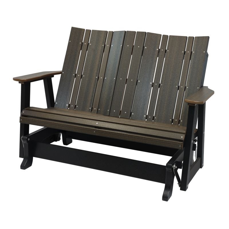 Newport Double Glider Walnut/Black