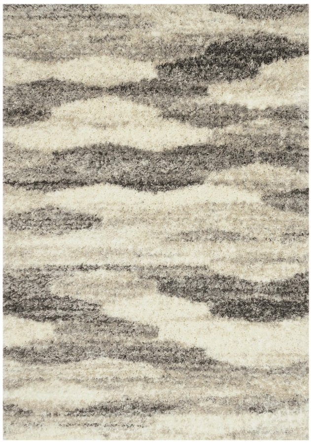 Phoenix Ivory Grey Tiles Rug
