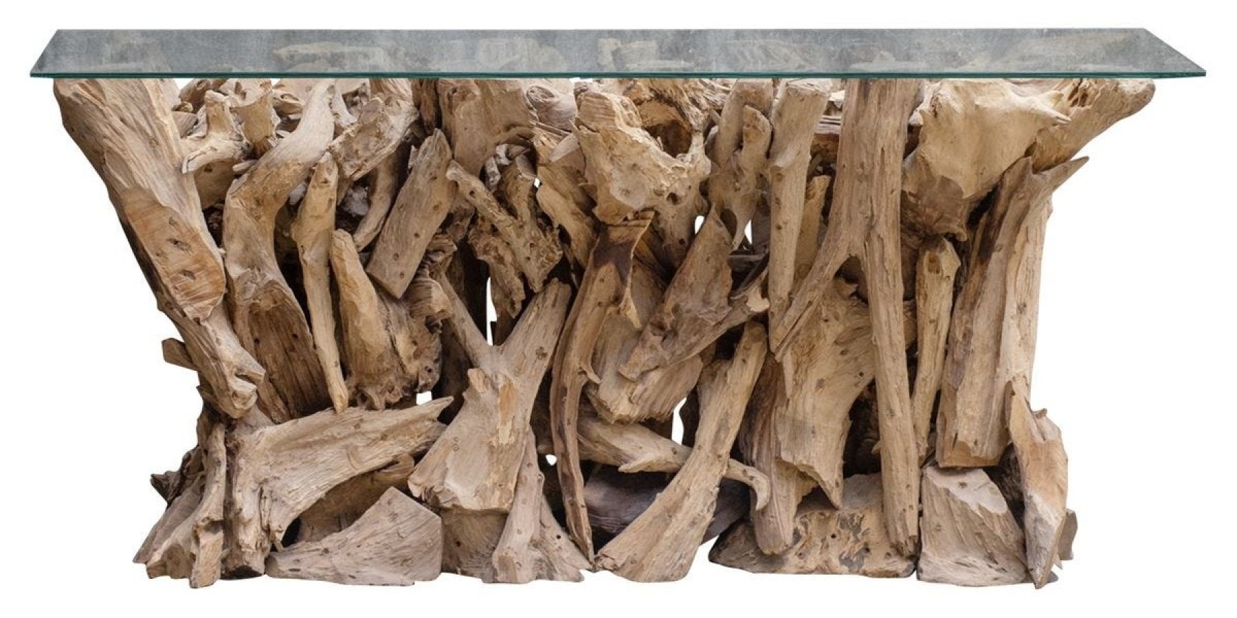 Teak Root Console Table
