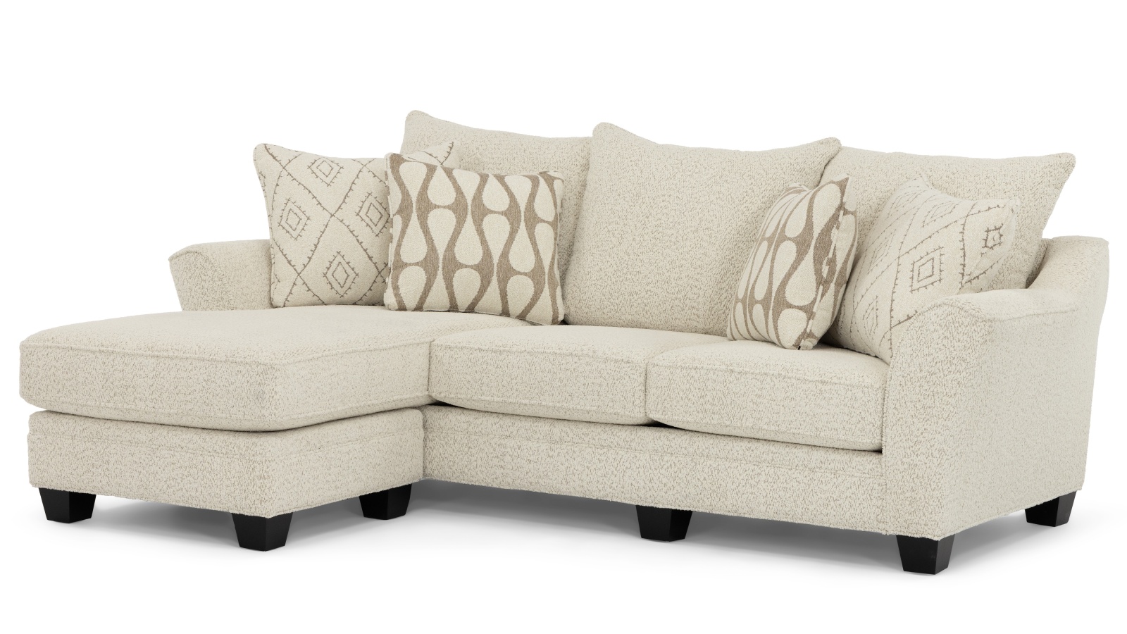 557 Stanton Sofa Chaise- Fluffy River Rock