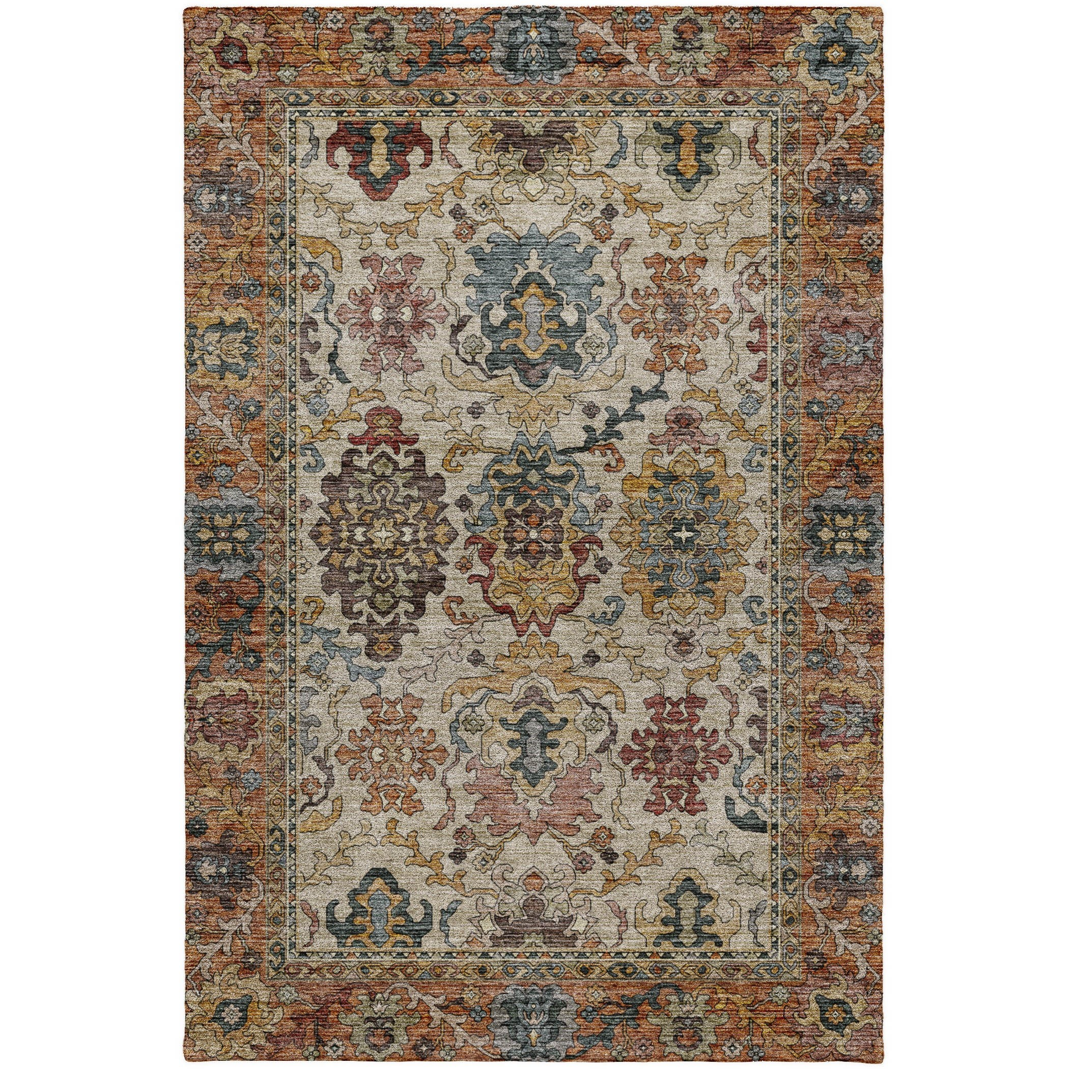 Silk Road Copper Rug