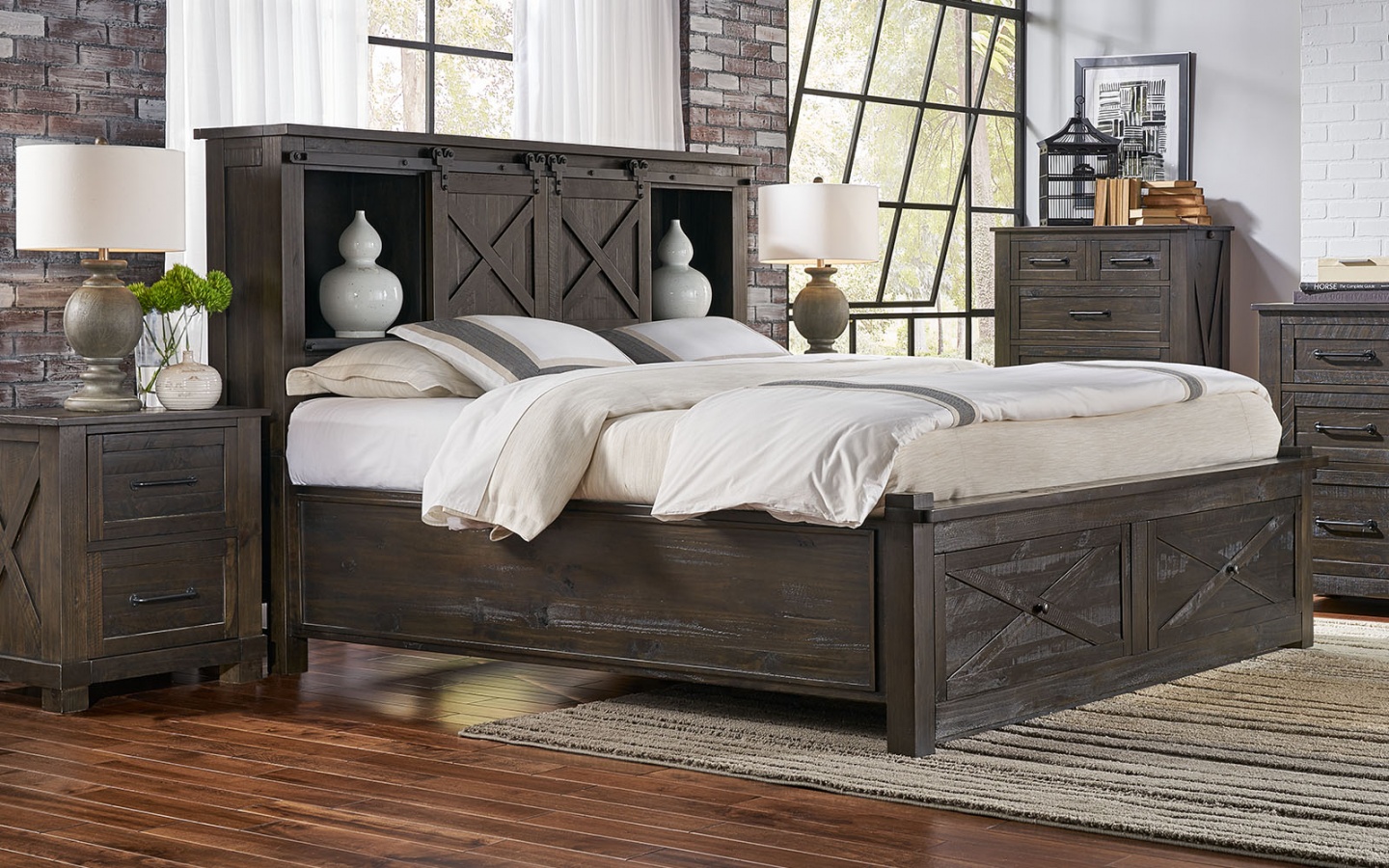 Sun Valley Storage Bed Old Cannery, King Bed Set With Storage