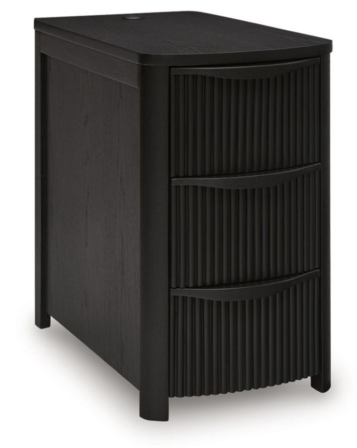 Camdill Power Chairside Table - Black