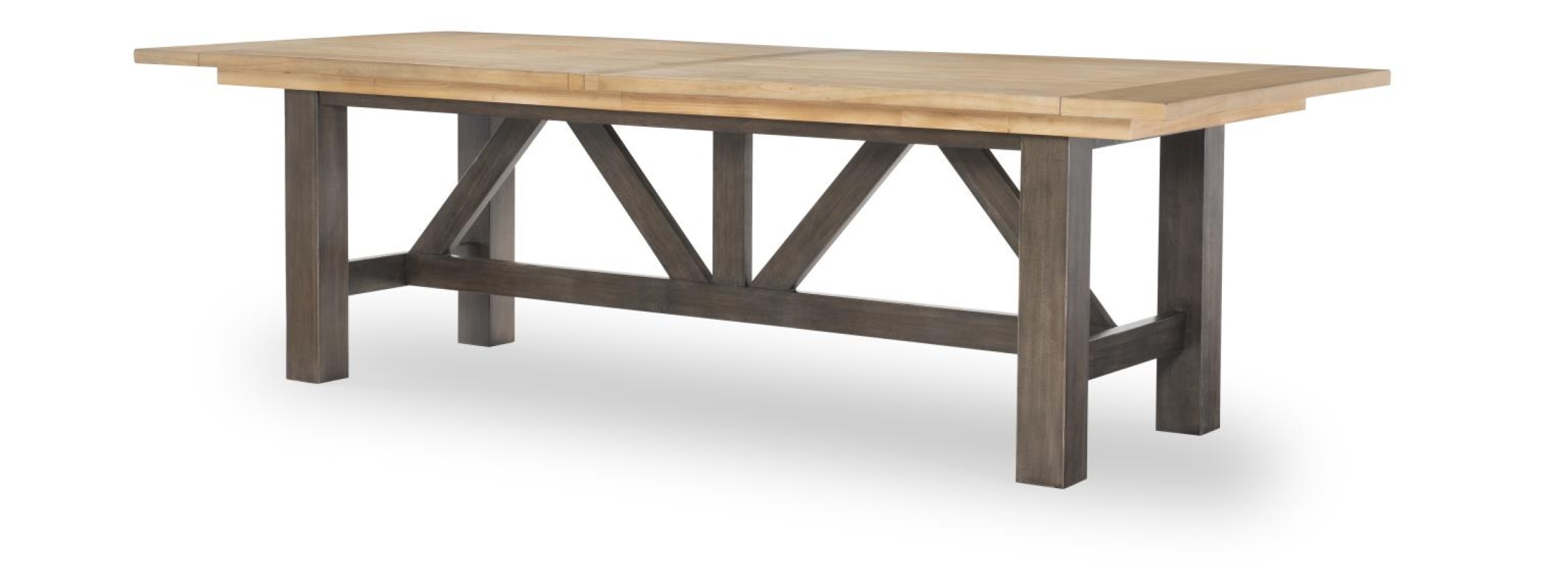 XXX's and OOO's Amber & Cocoa Trestle Dining Table