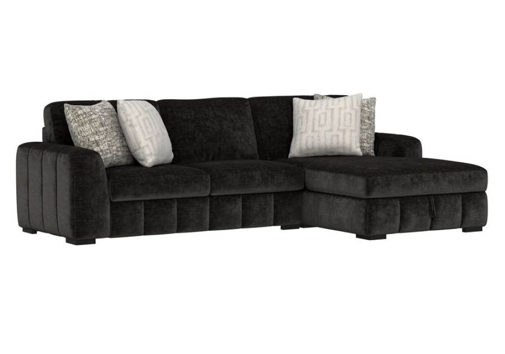 Ritchie 2Pc Sectional - Black
