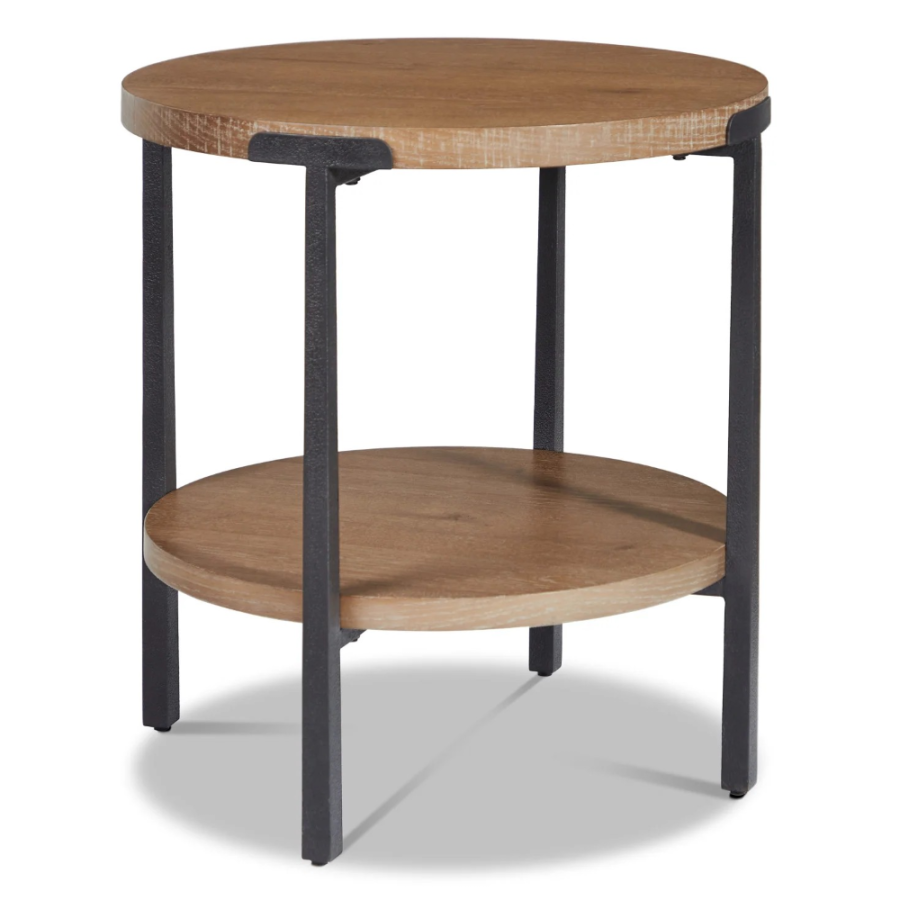 Millwork Brown Round End Table
