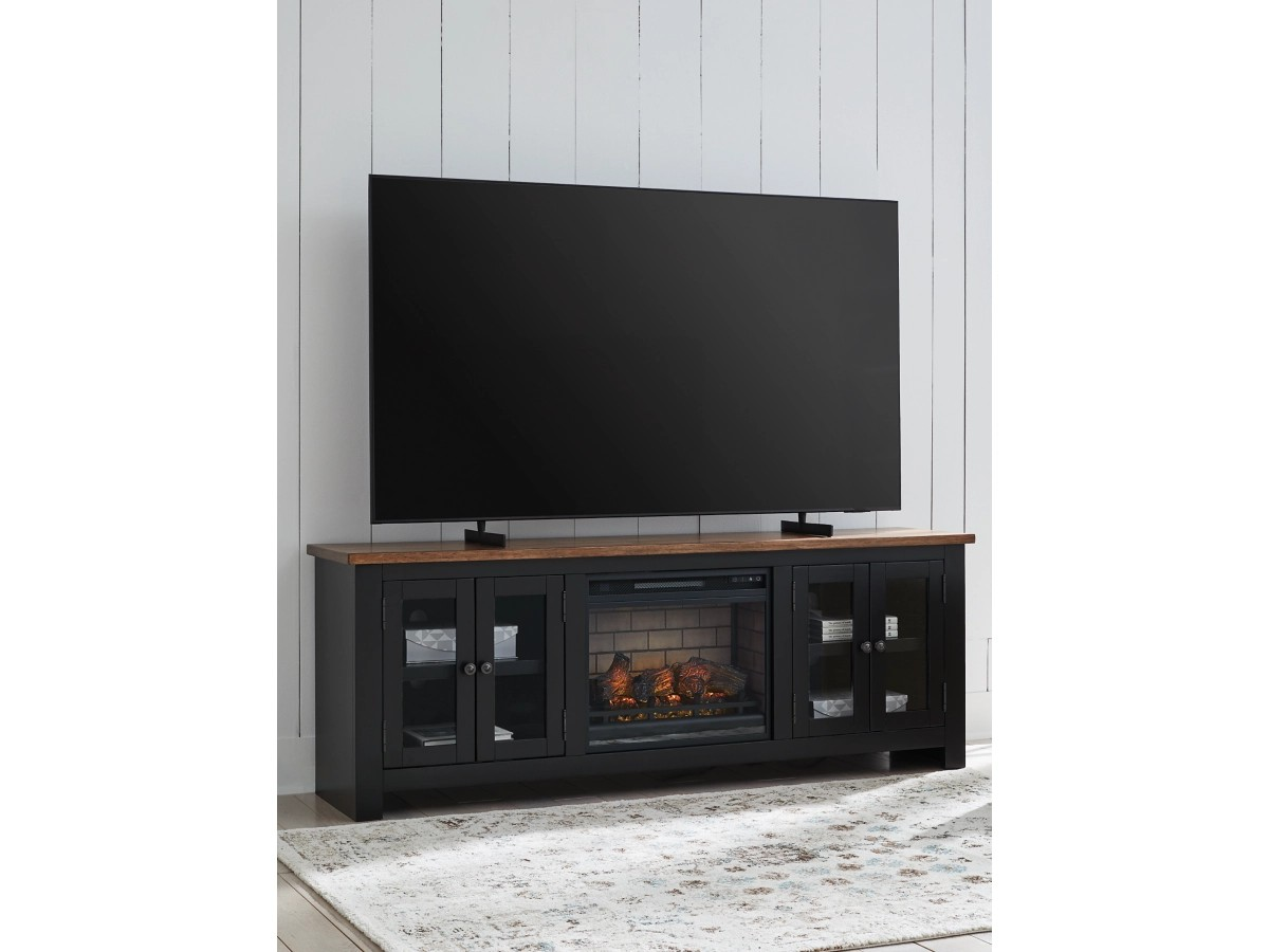 Wildenauer 76" TV Stand w/ Electric Fireplace