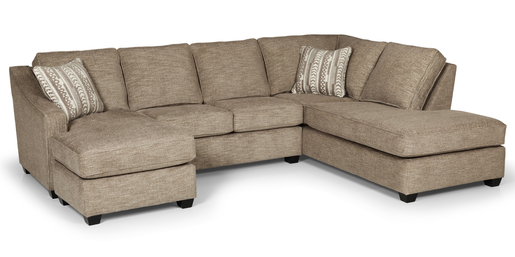 Customizable Stanton 496 2-piece sectional with oversized chaise.