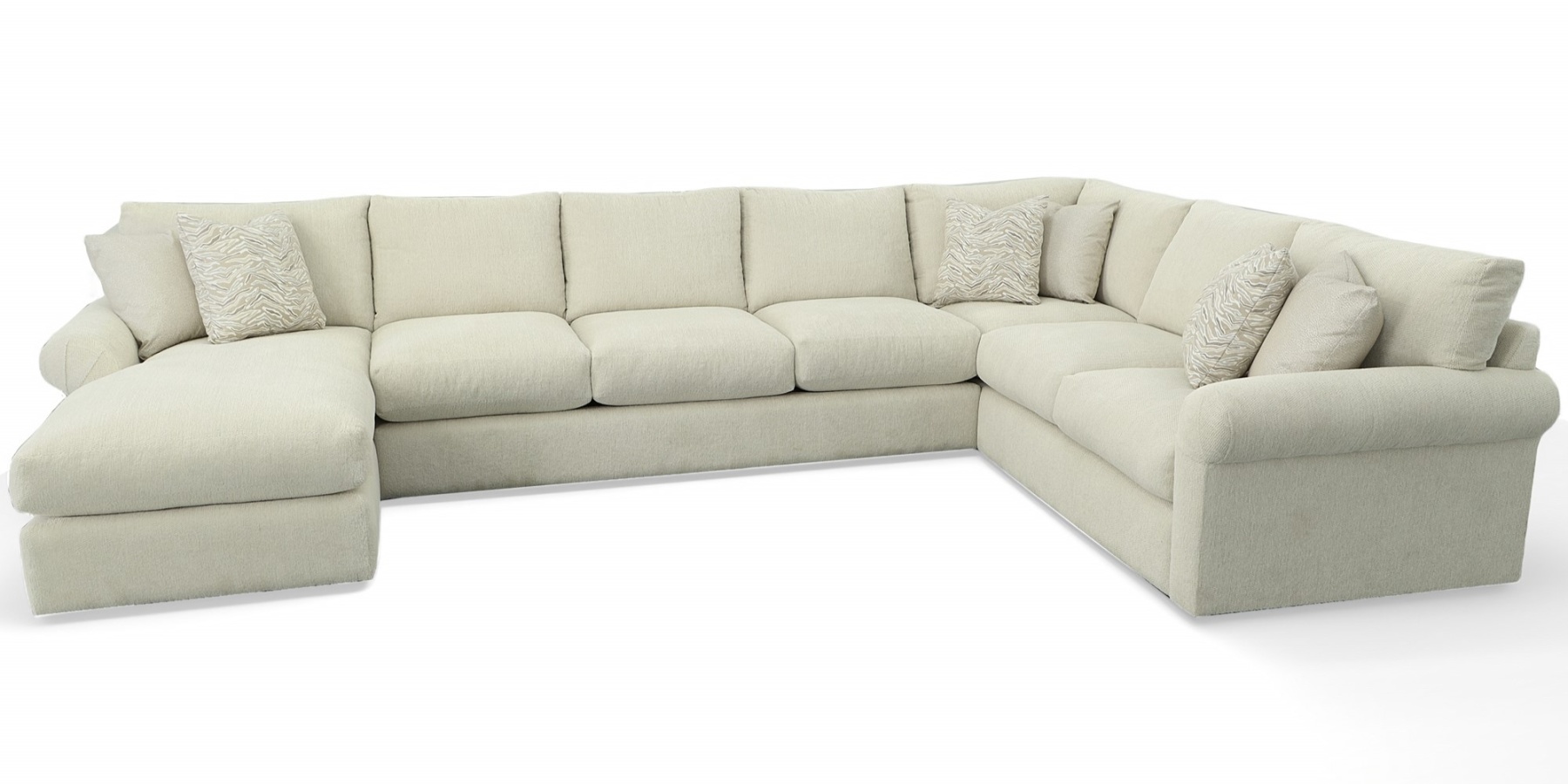 Customizable Stanton 524 3-piece sectional with chaise.