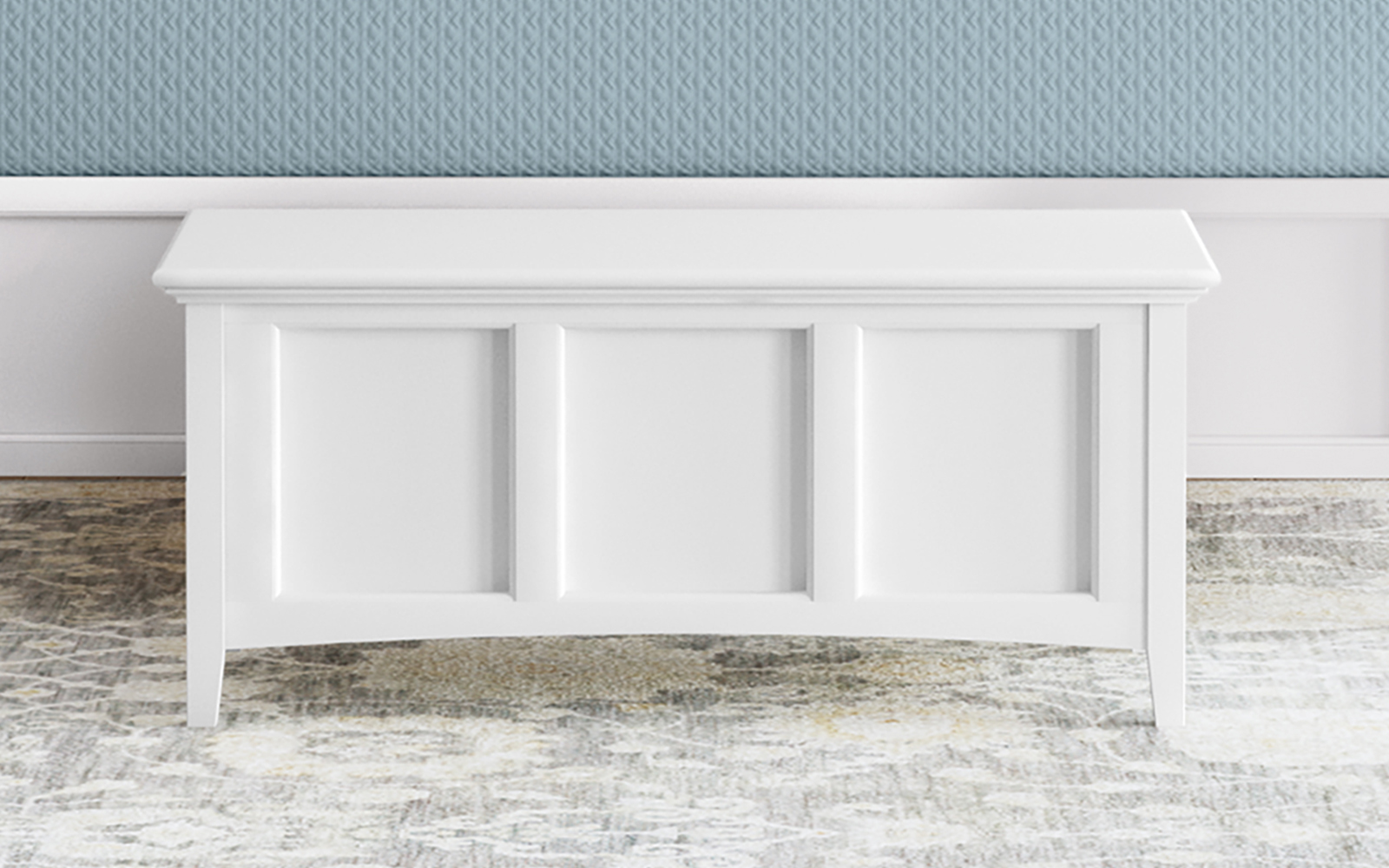 Westlake White Blanket Trunk