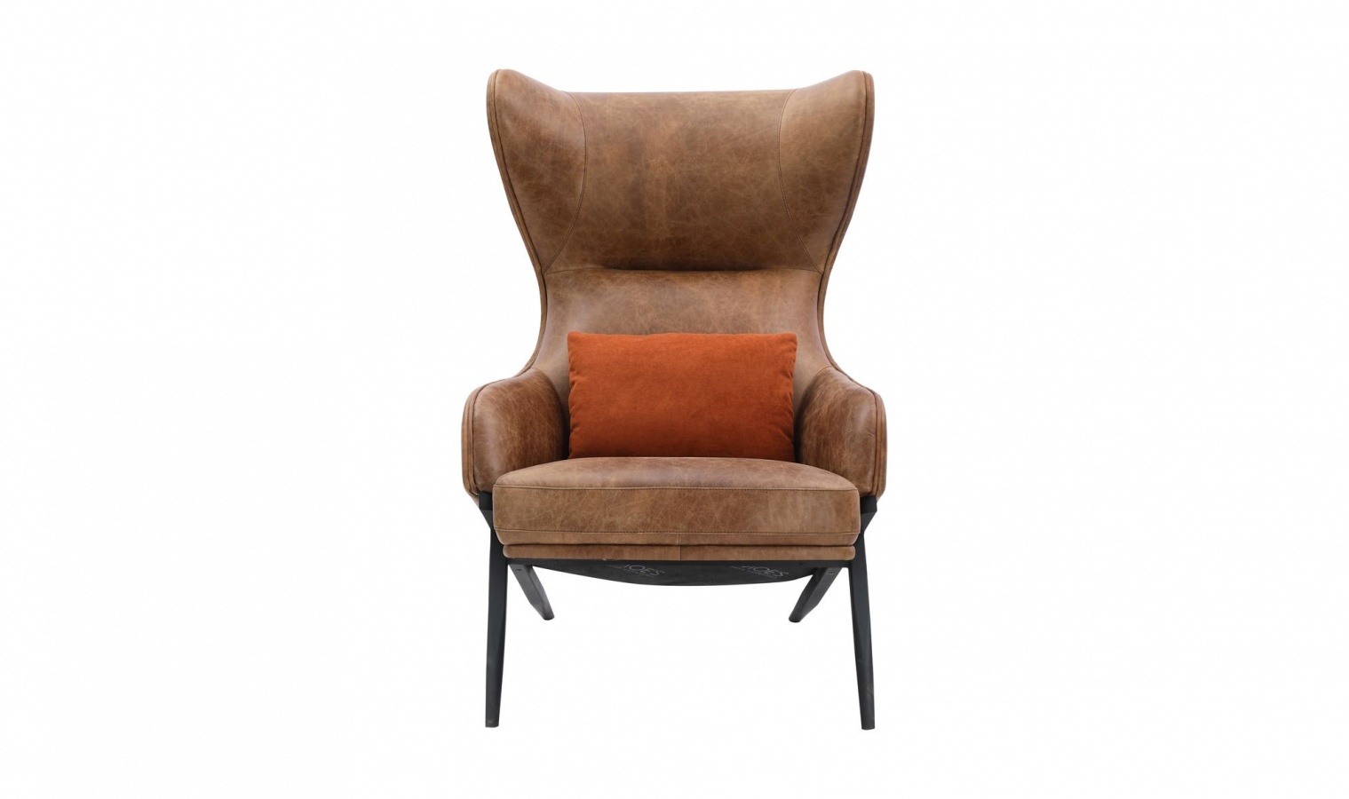 Amos Leather Accent Chair