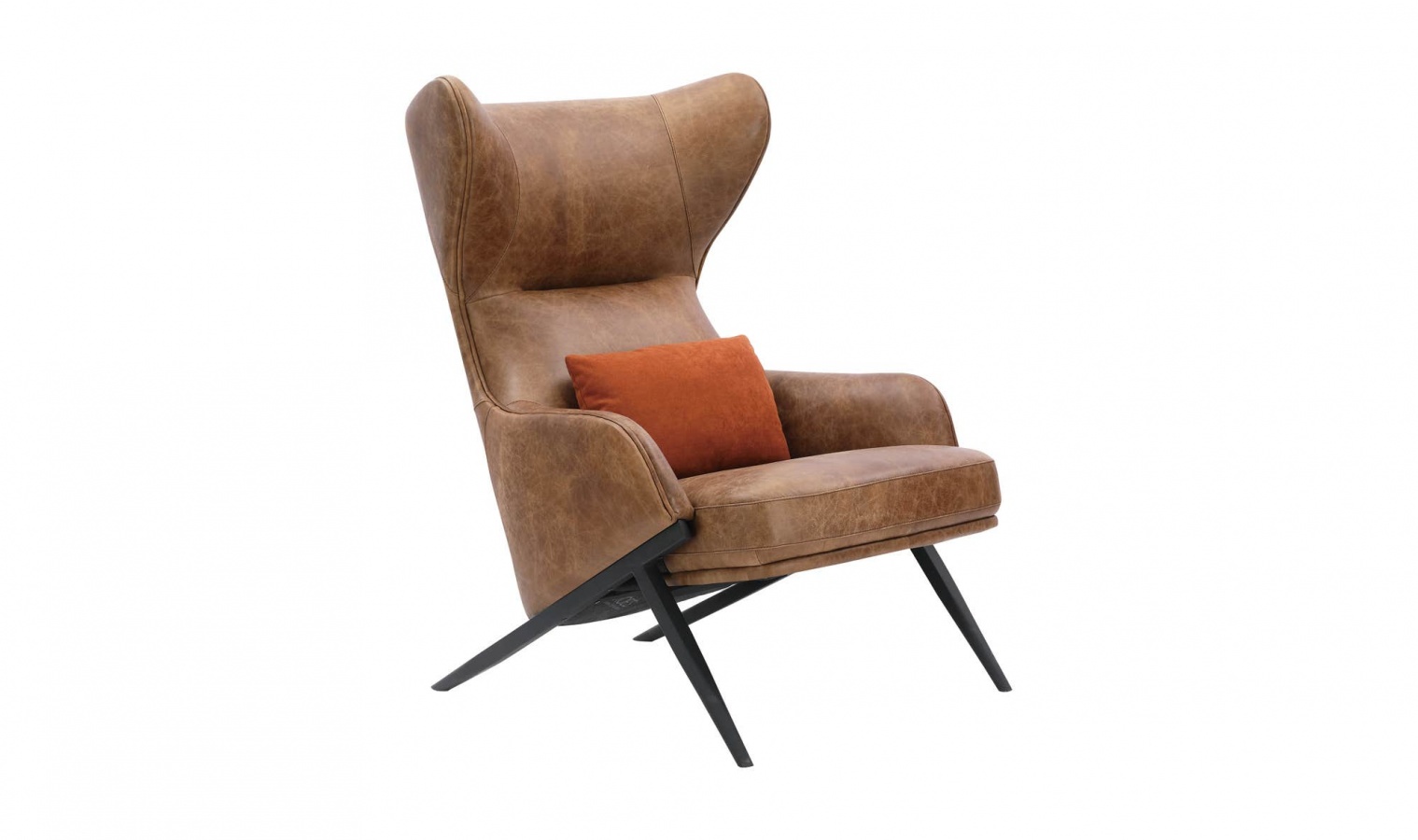 Amos Leather Accent Chair
