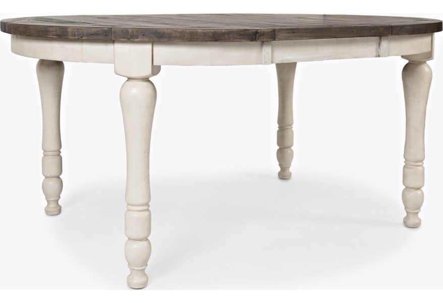 Madison County Round To Oval Dining, Round To Oval Dining Room Table