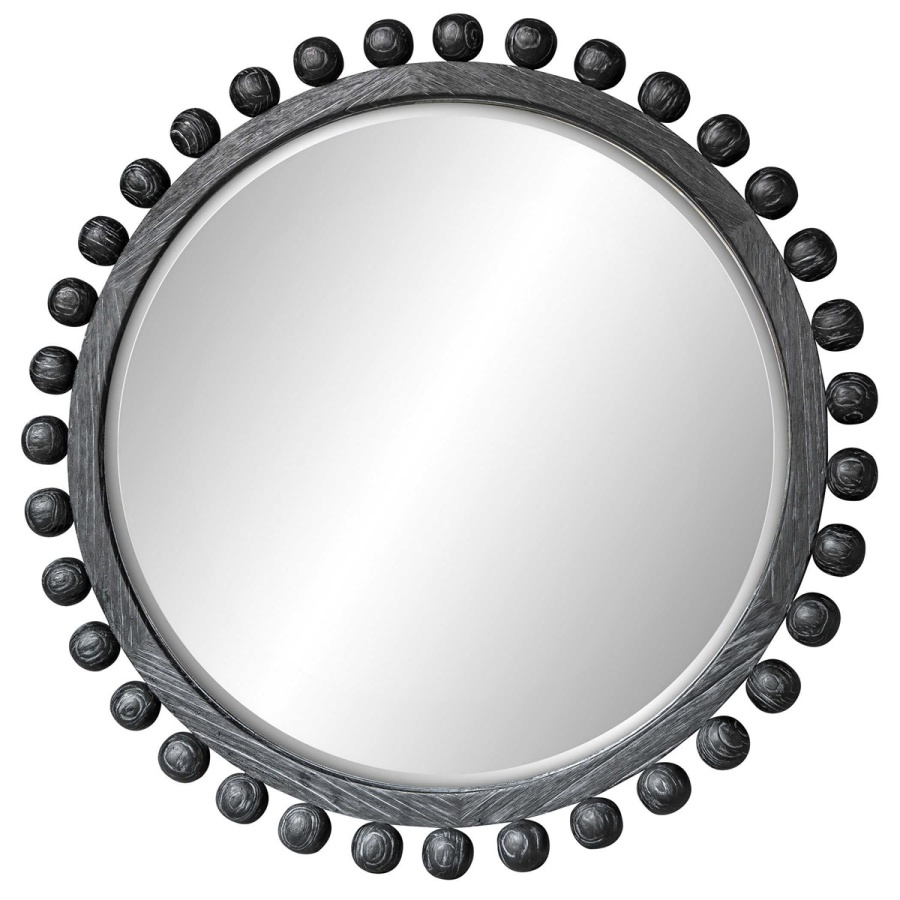 Brianza Ebony Round Mirror
